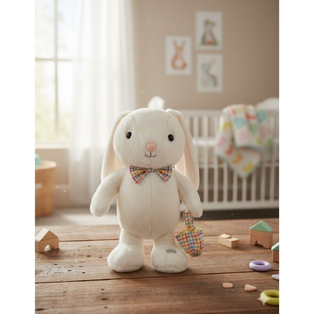 Hallmark Hoppy Easter Bunny Singing Stuffed Animal With Motion, 11.5"